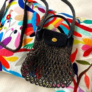 Longchamp Paris Le Pliage Filet Mesh bag XS